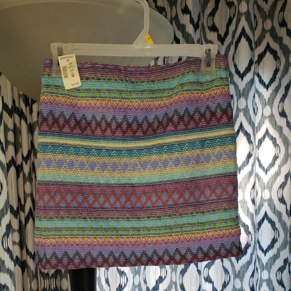 Boho mini skirt